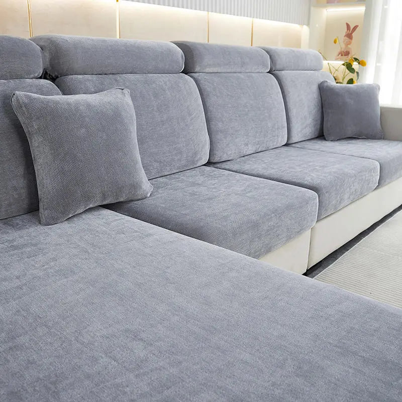 Housse Assise Canapé Minimaliste ZELINA Medium Gray-Big Three