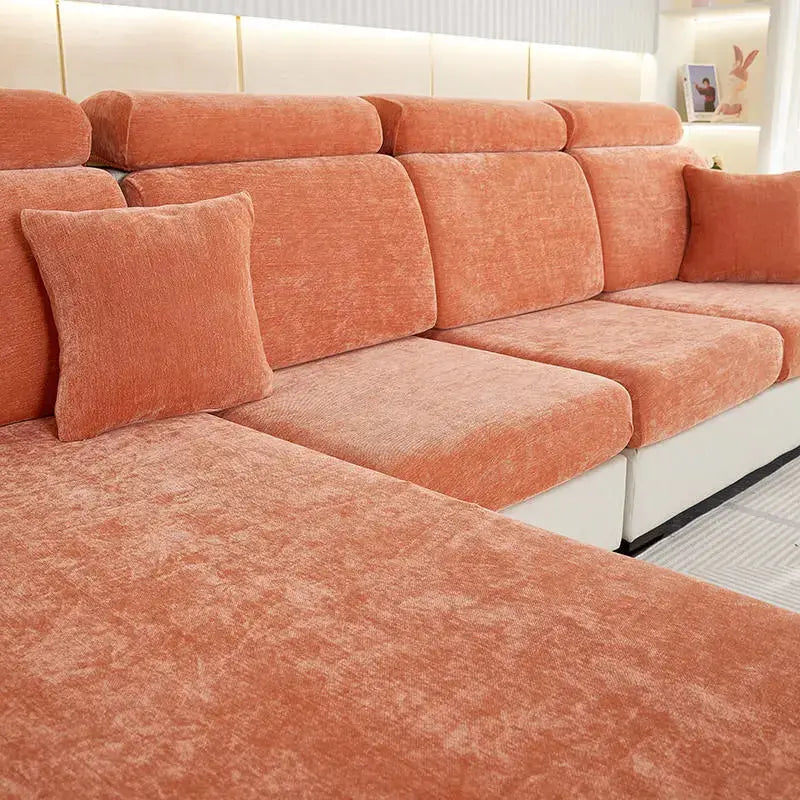 Housse Assise Canapé Minimaliste ZELINA Advanced Orange-Small Three