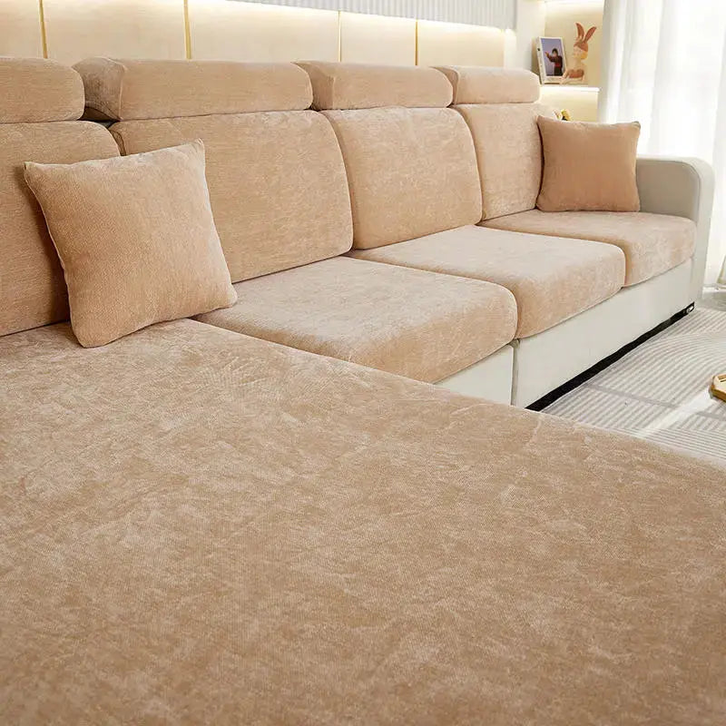 Housse Assise Canapé Minimaliste ZELINA Khaki-Large Single