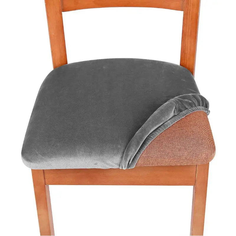 Housse Assise Chaise Extensible VELTINO Dark Grey