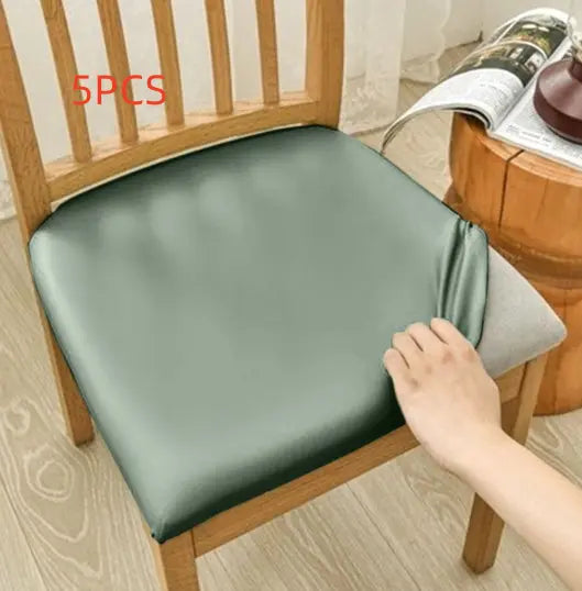Housse Assise Chaise Imperméable LUXORE Cyan-Length And Width 35to50cm-5PCS