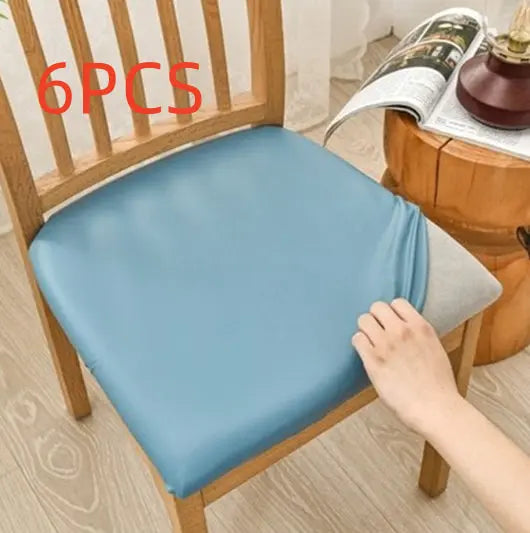 Housse Assise Chaise Imperméable VELONA Light Blue-Length And Width 35to50cm-6PCS