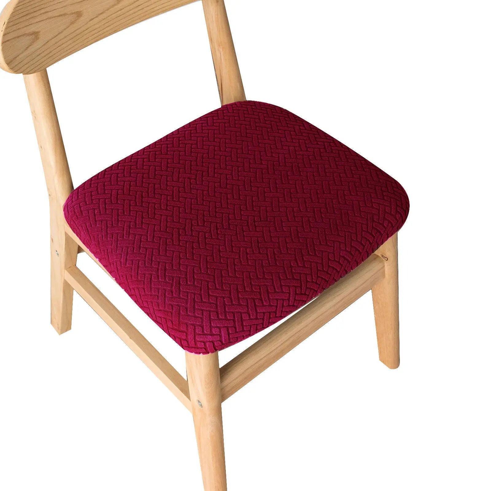 Housse Assise Chaise Moderne FLORIA Wine Red-40x50x8cm
