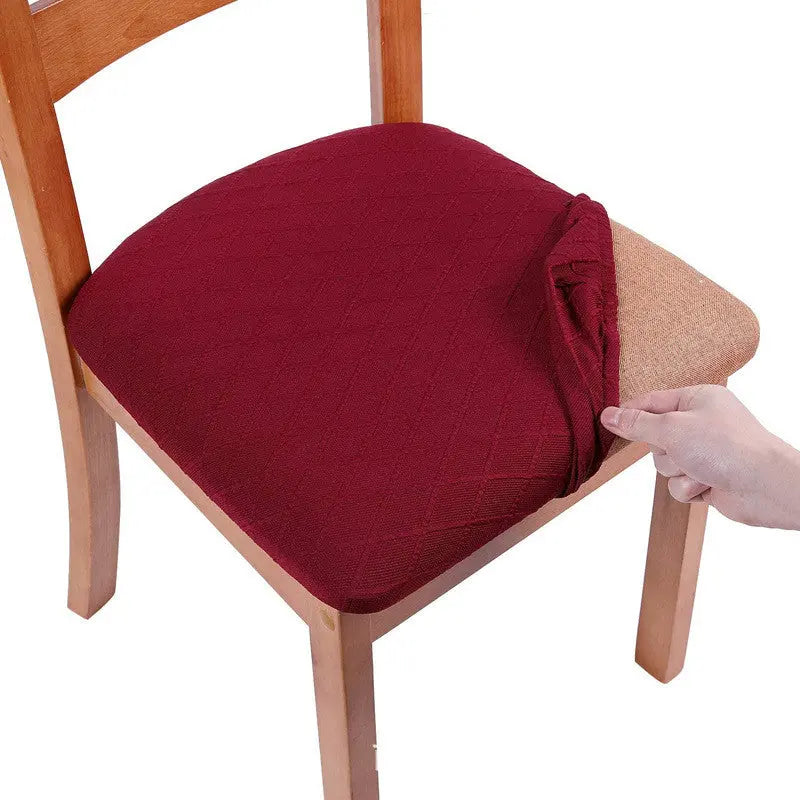 Housse Assise Chaise Moderne JARLINA Wine Red