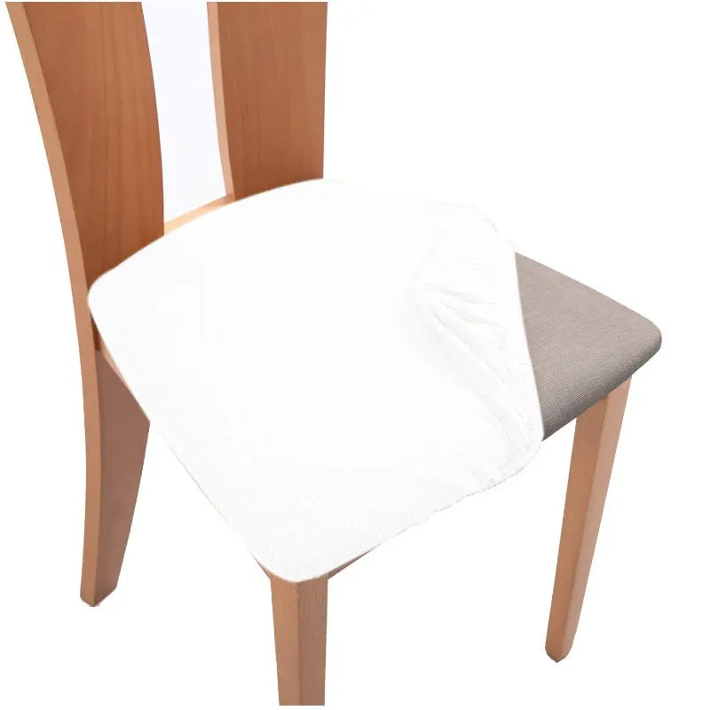 Housse Assise Chaise Moderne ZEFIRA White