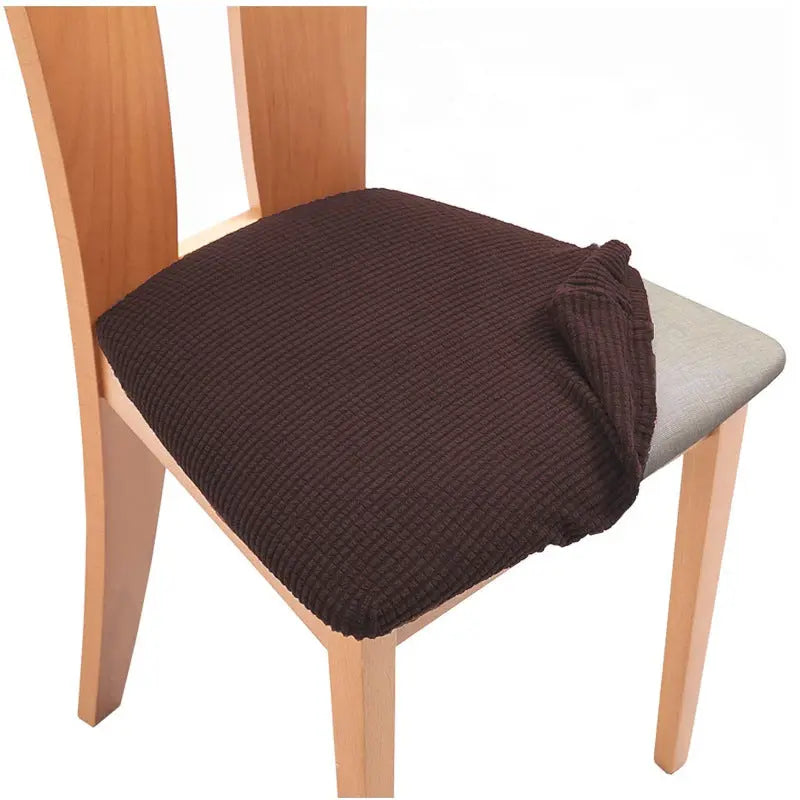 Housse Assise Chaise Moderne ZEFIRA Dark brown