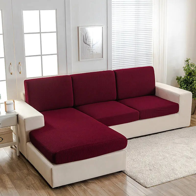 Housse Assise Imperméable CIRCLE Wine Red-Pillow cover