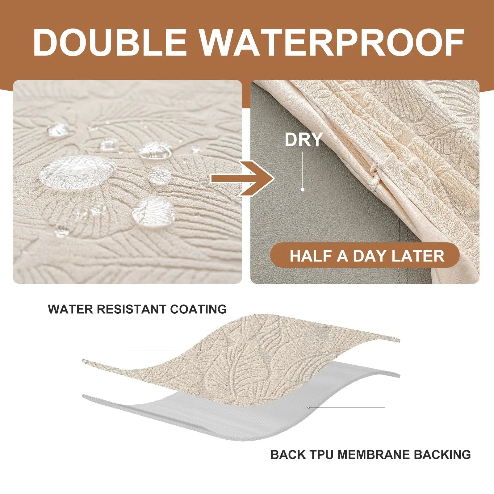 Housse Banquette Impermeable Jacquard **GENARA**