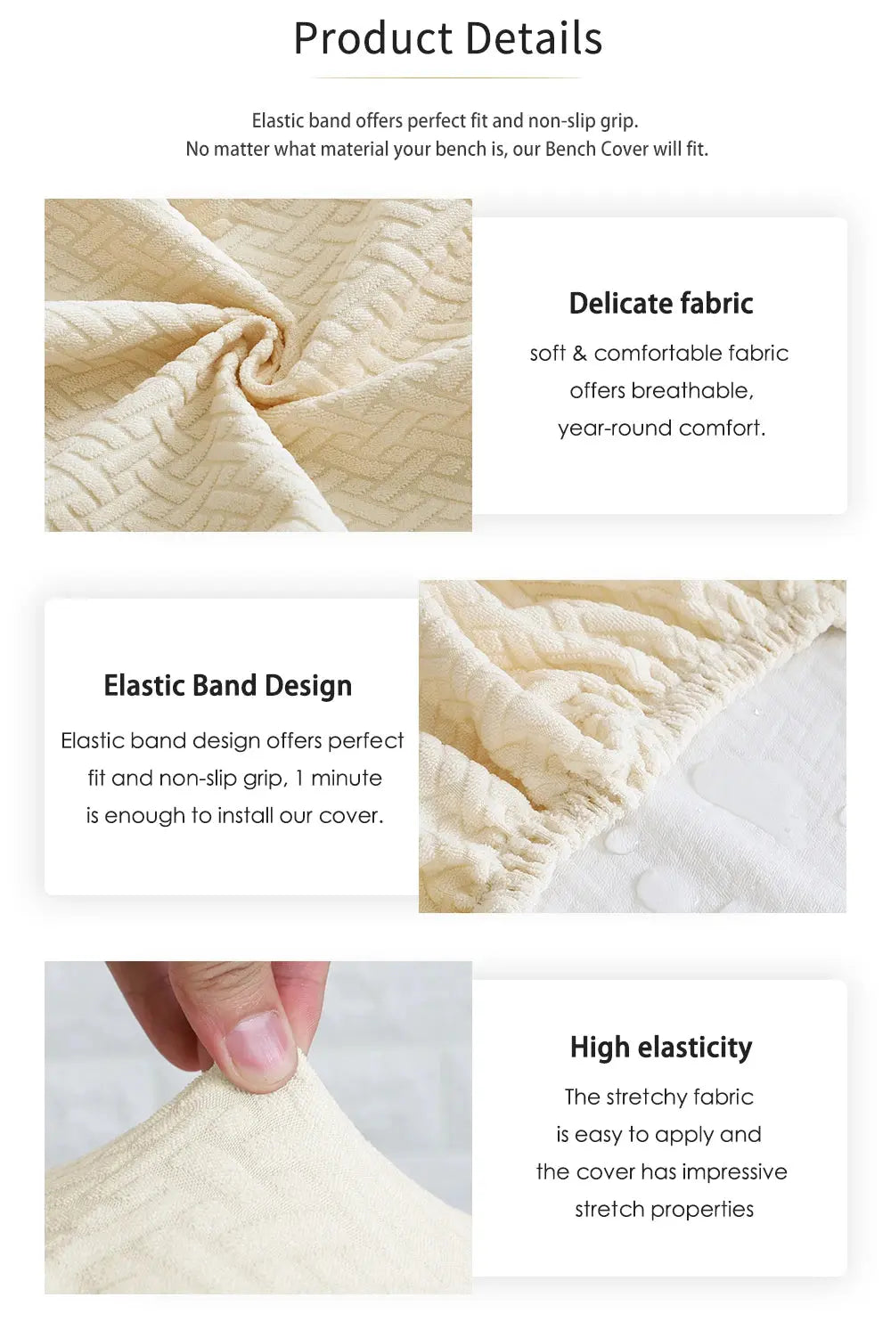 Housse Banquette Jacquard Imperméable VEXTA