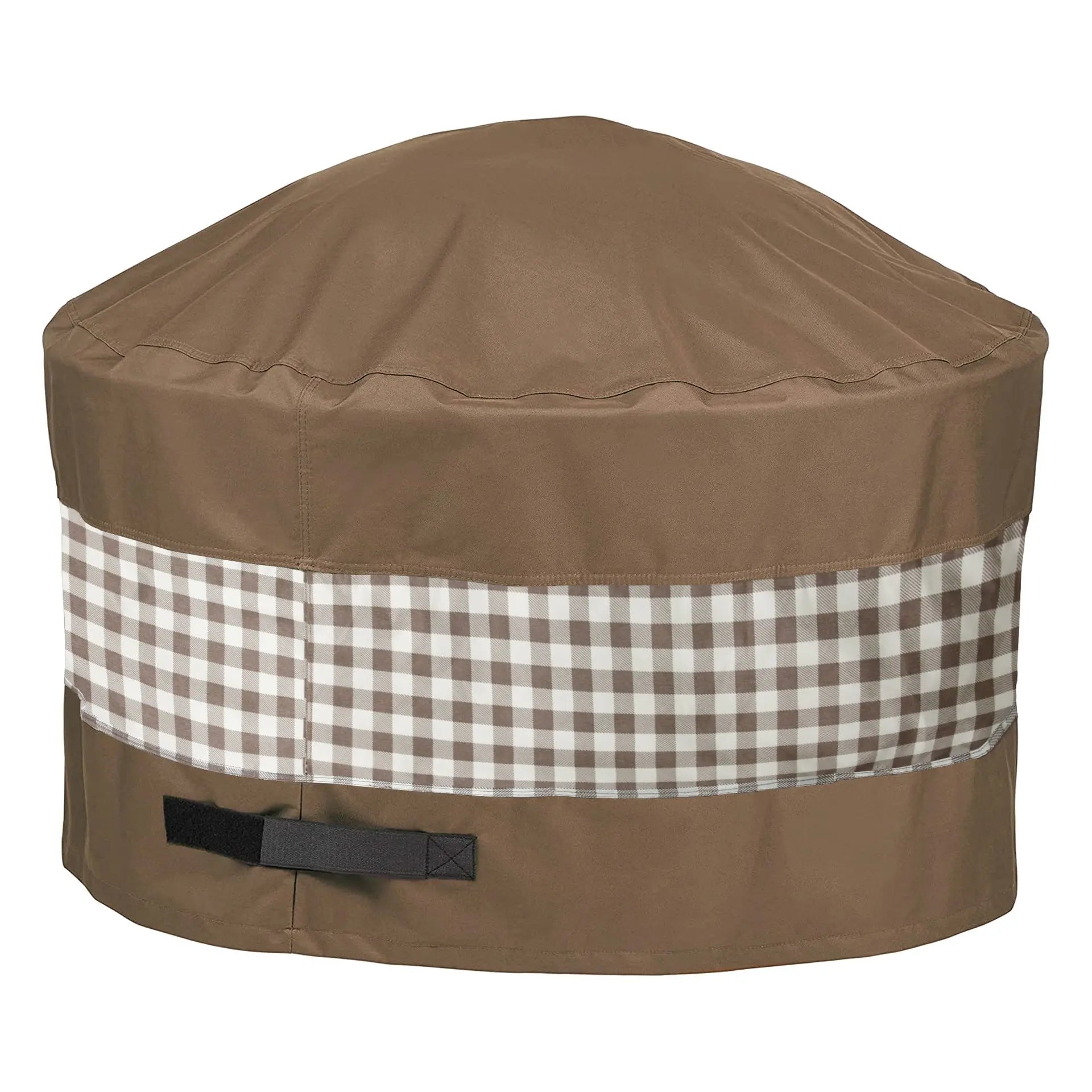 Housse Barbecue Imperméable OXFORDIX Coffee Plaid-32Dx24H Inch