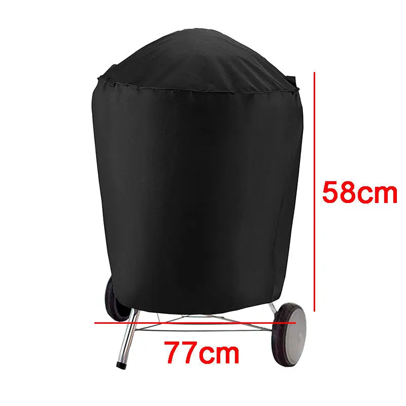 Housse Barbecue Oxford Waterproof NEVIA Black-77x58CM