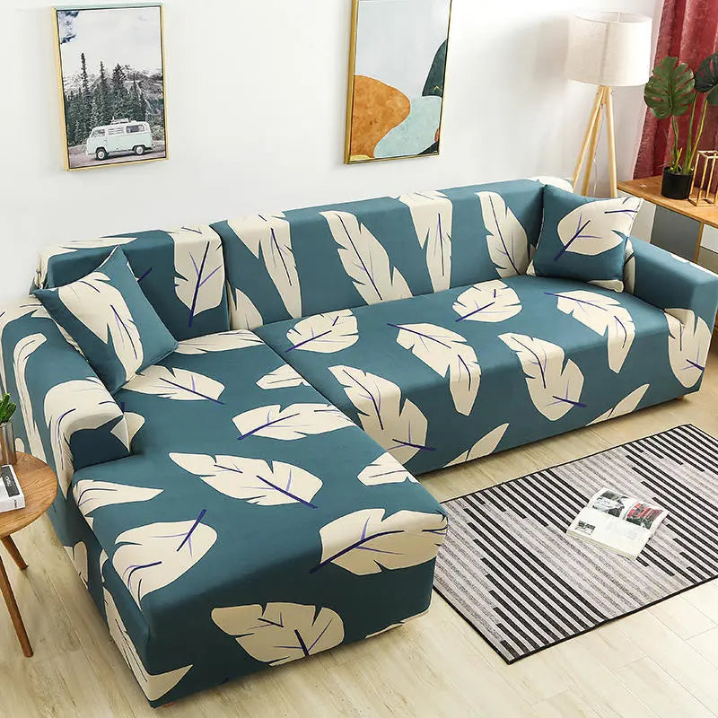 Housse Canapé Modulaire SOFANGEO Rainy night plantain-90to140cm