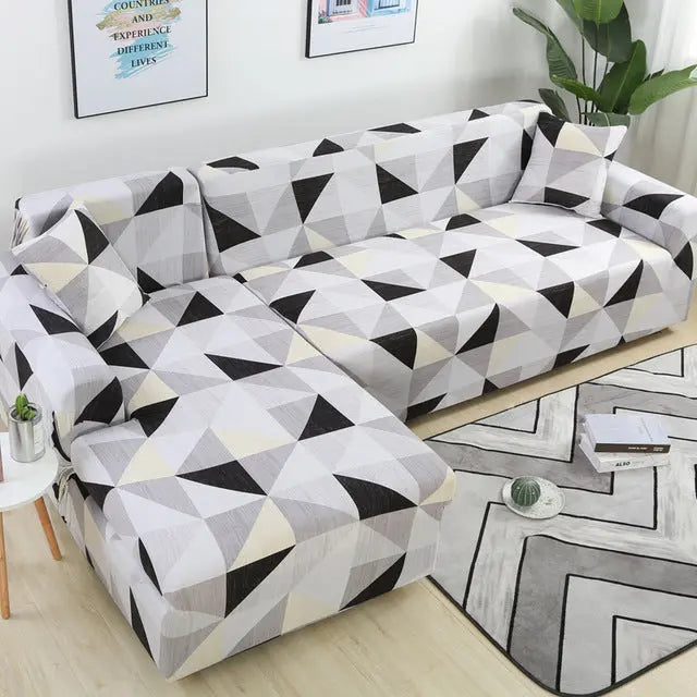 Housse Canapé Angle Élastique GEOFIT 1 Style-B