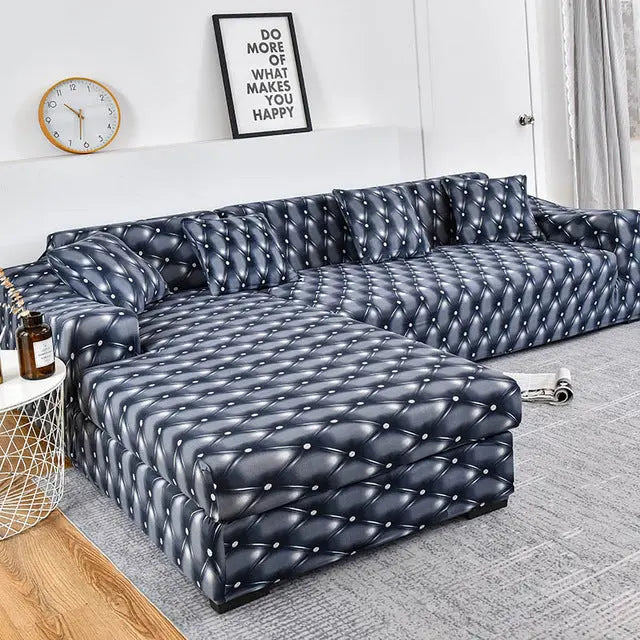 Housse Canapé Angle Élastique GEOFIT 2 Style-B