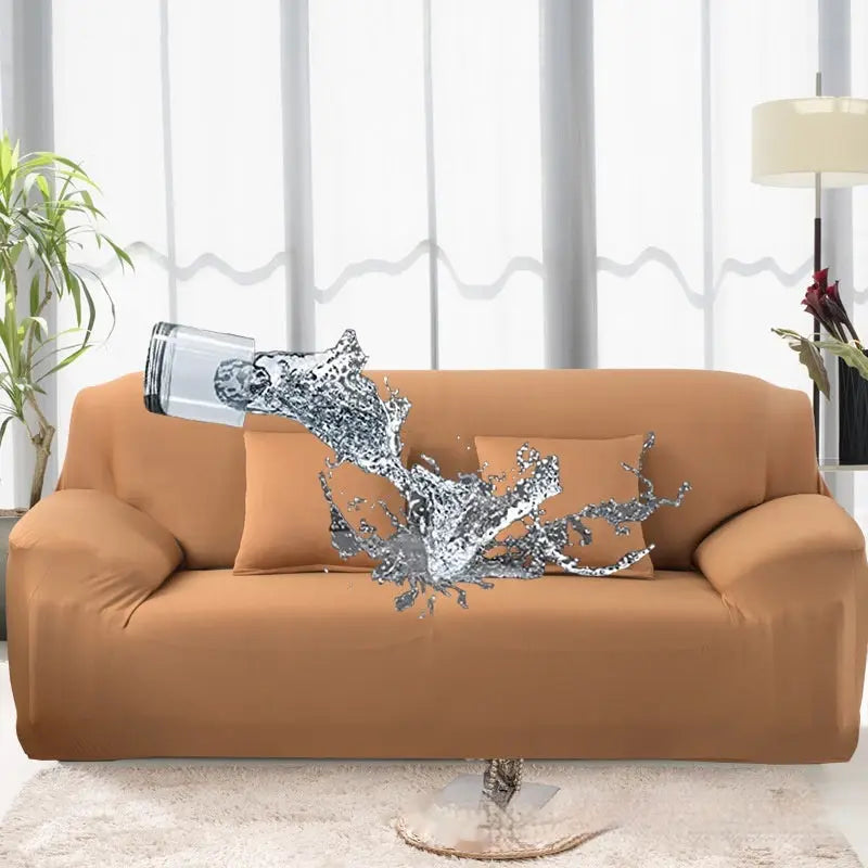 Housse Canapé Élastique Prono Camel-Single Sofa