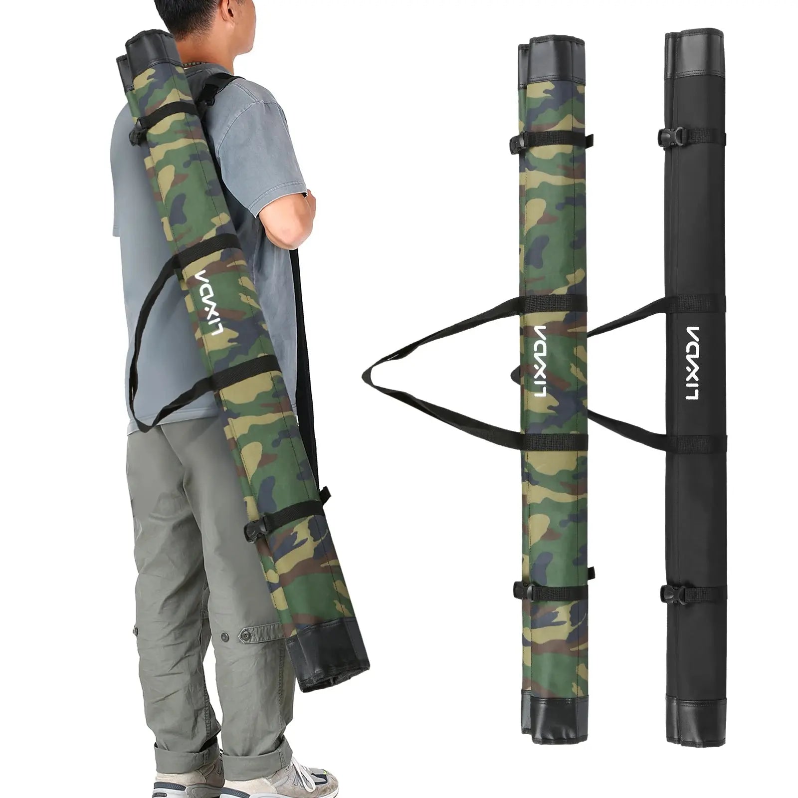 Housse Canne Pêche Nylon Pliable XELIN Housse de France
