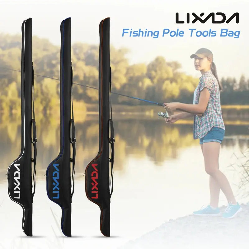 Housse Canne Pêche Nylon Portable VEXADA Housse de France
