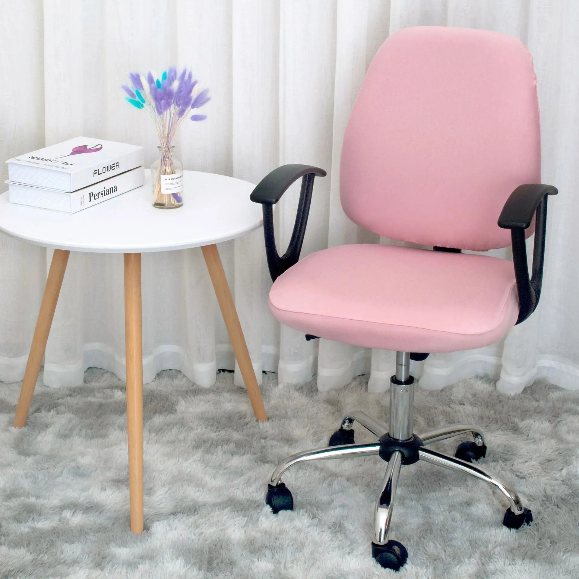 Housse Chaise Élastique ARENO Pink Color-Free Size