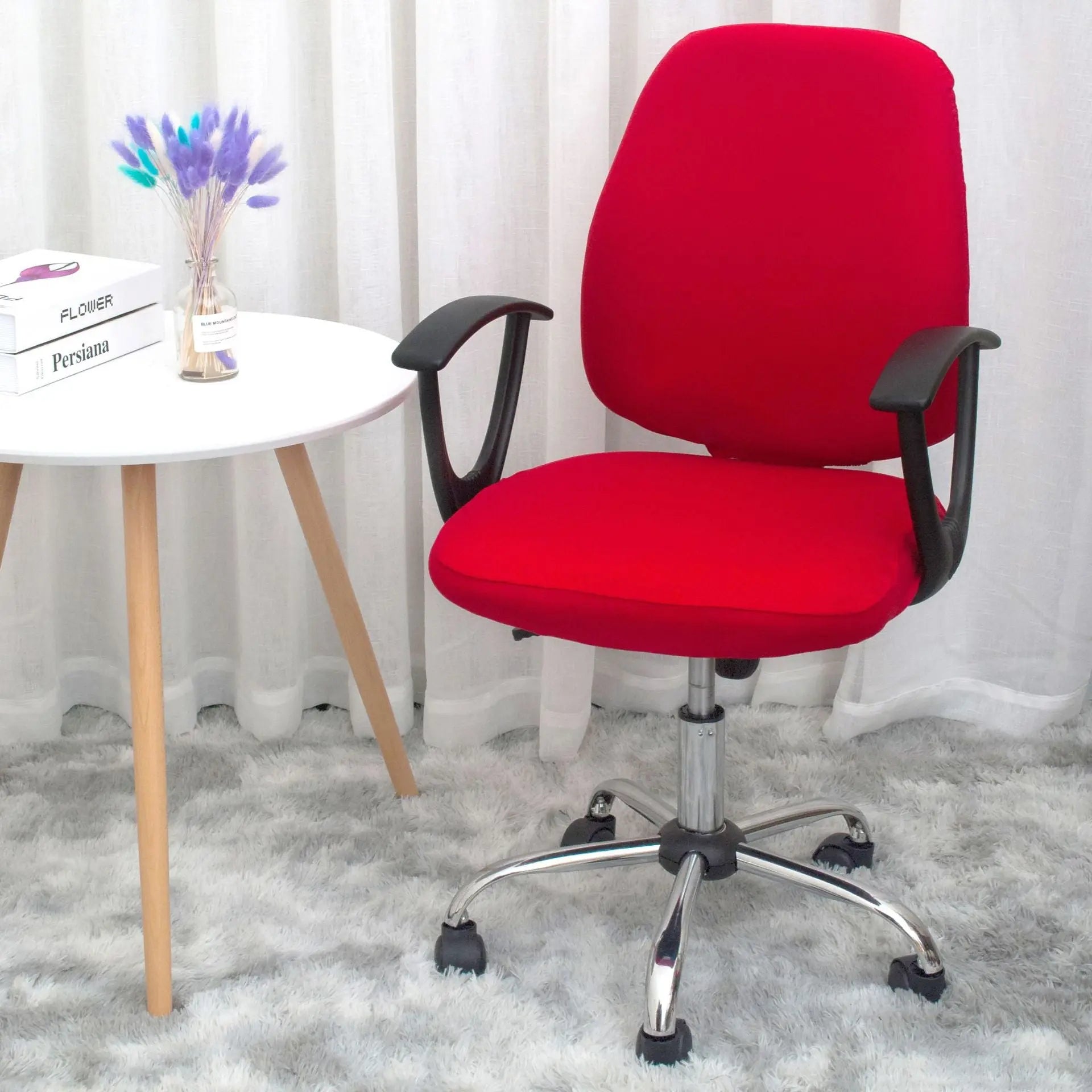 Housse Chaise Élastique ARENO Bright Red-Free Size