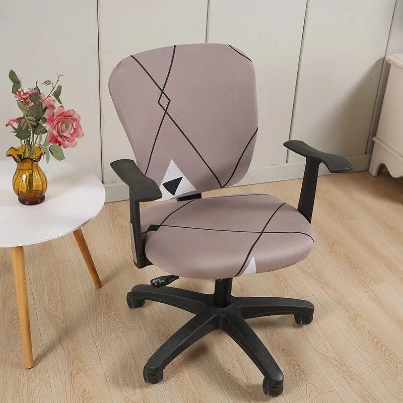Housse Chaise Moderne SWIRL Urban Beat Coffee-Split Chair Cover