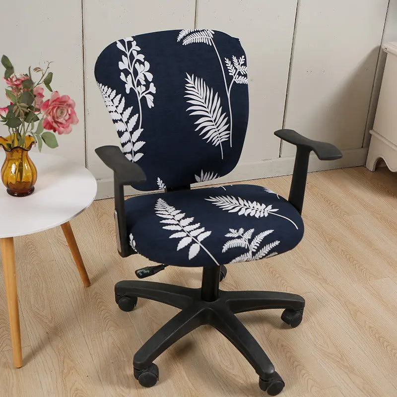 Housse Chaise Moderne SWIRL Leaf Shadow-Split Chair Cover
