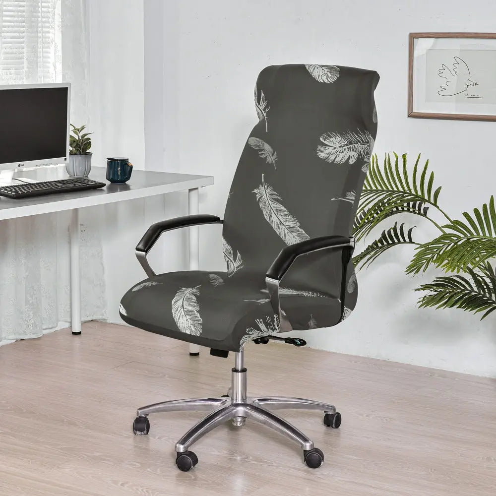 Housse Chaise Rotative ZIBOR Gray Feather-M