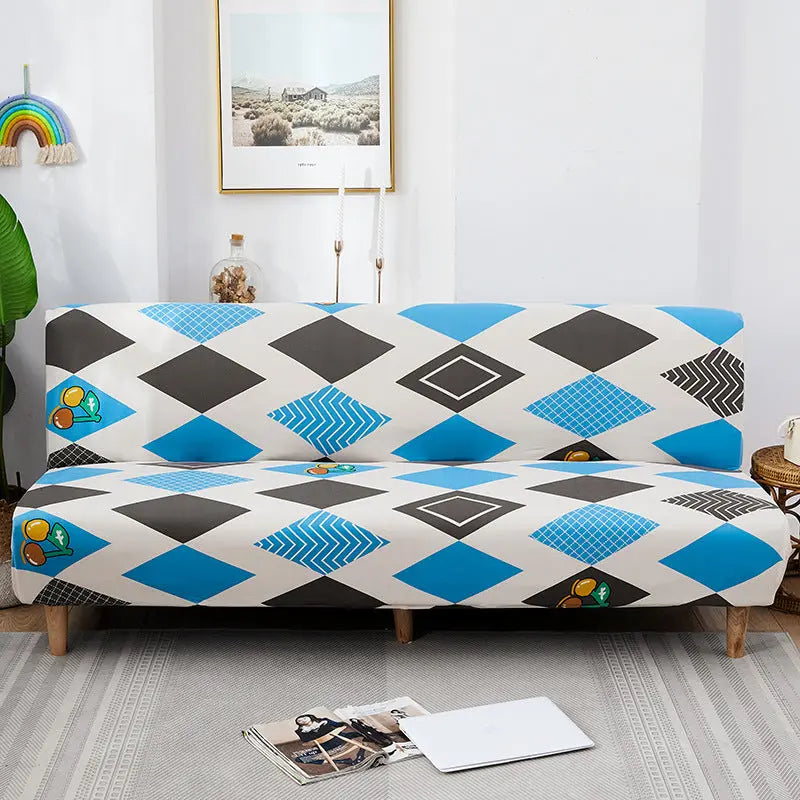 Housse Clic Clac Imprimée SOLIA Cherry Grid-Sofa Cover