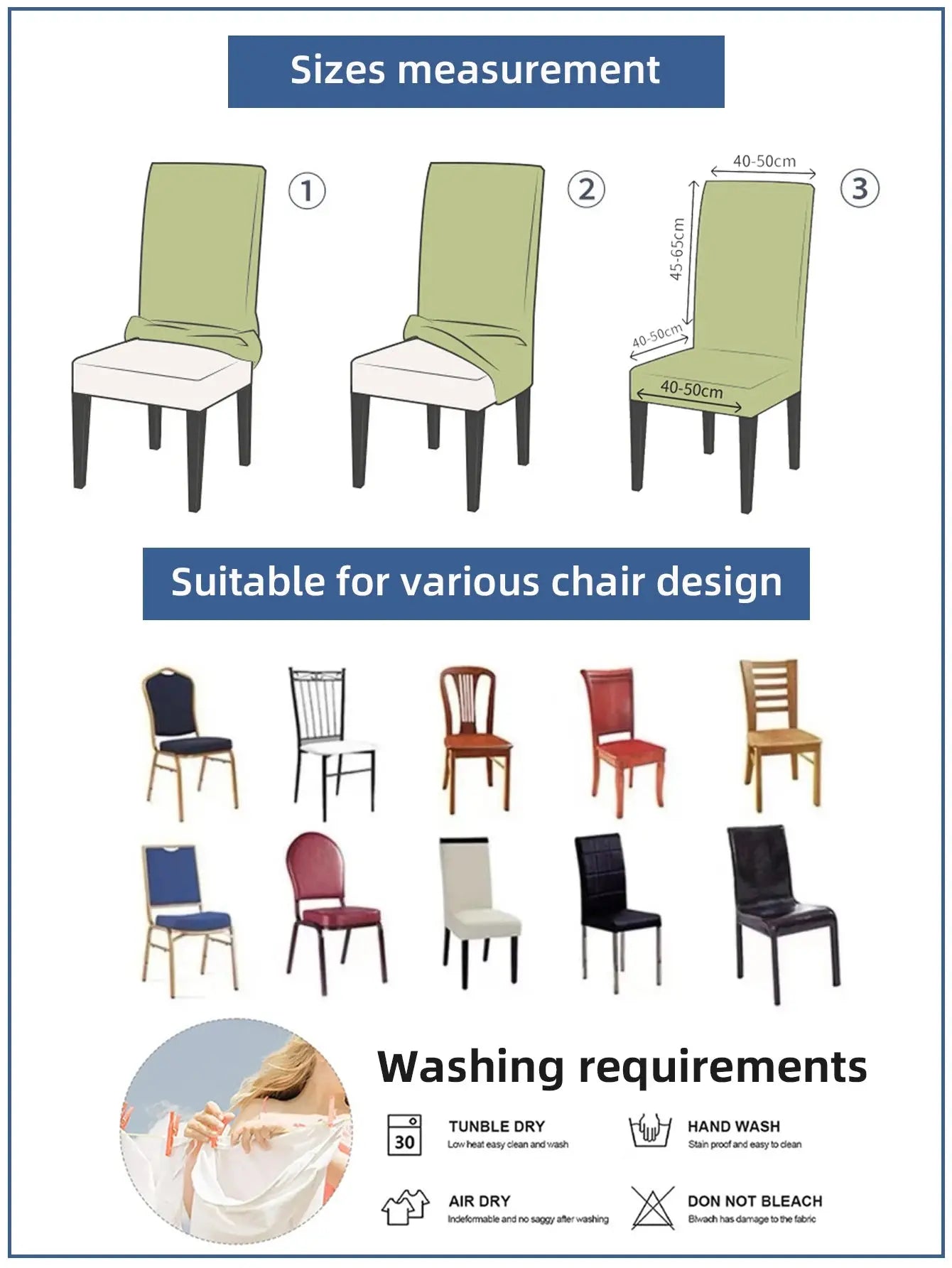 Housse De Chaise Élastique LANMO Housse de France