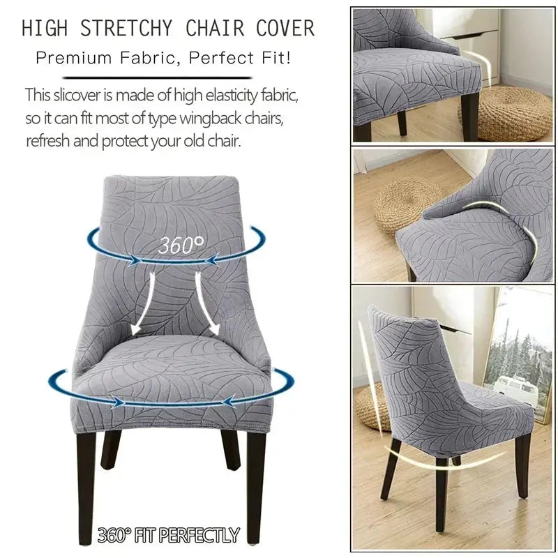 Housse De Chaise Extensible Jacquard FOLIA Housse de France