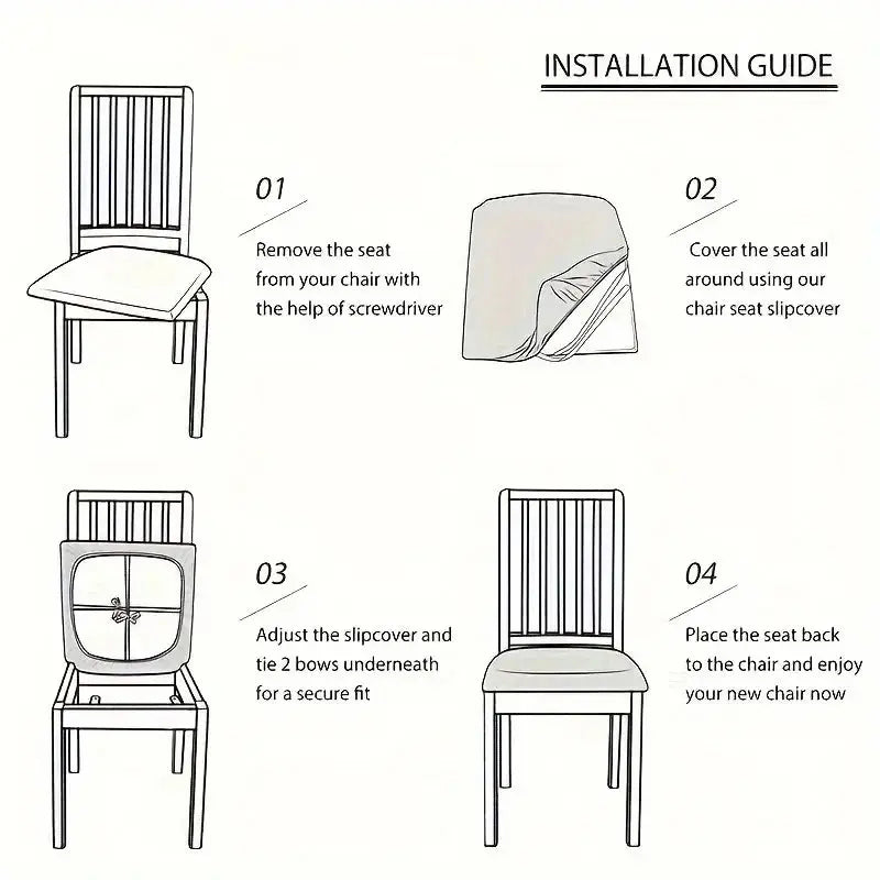 Housse De Chaise Imperméable Jacquard JACERY Housse de France