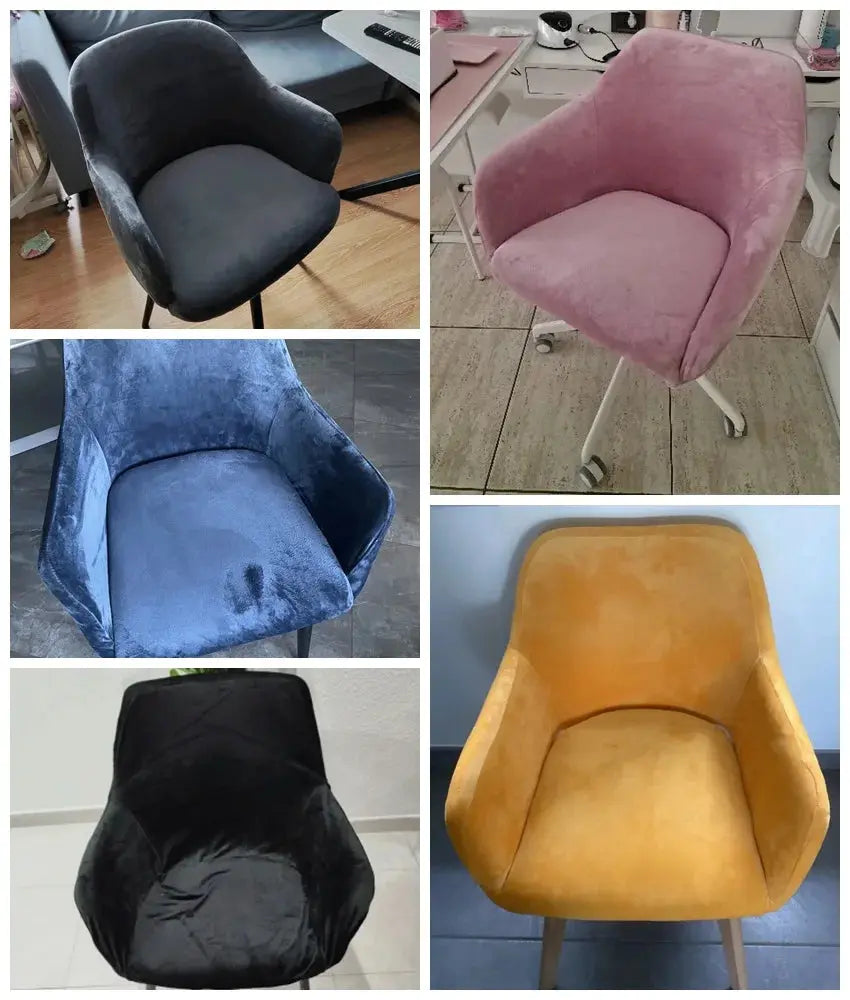 Housse De Chaise Velours Extensible VELINO Housse de France