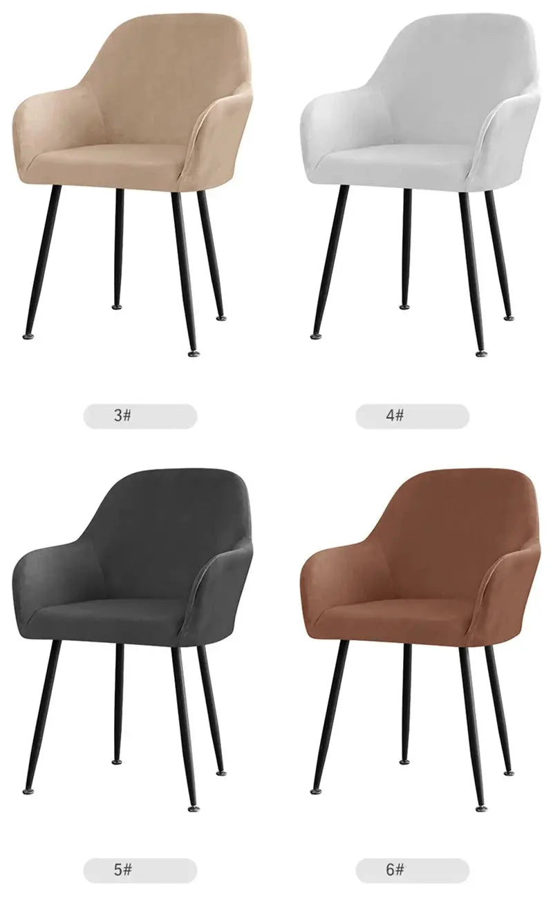 Housse De Chaise Velours Extensible VELINO Housse de France