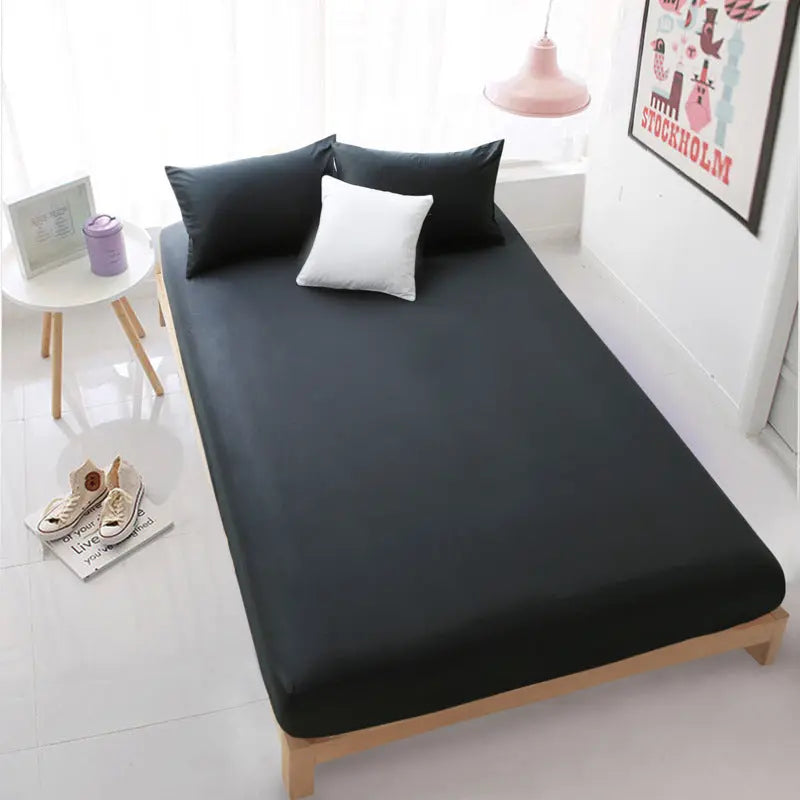 Housse De Matelas Coton Antidérapant SERENA Black-180