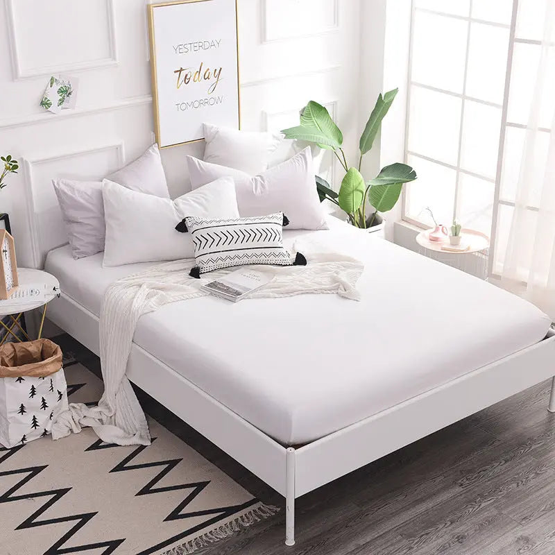 Housse De Matelas Coton Antidérapant SERENA White-200