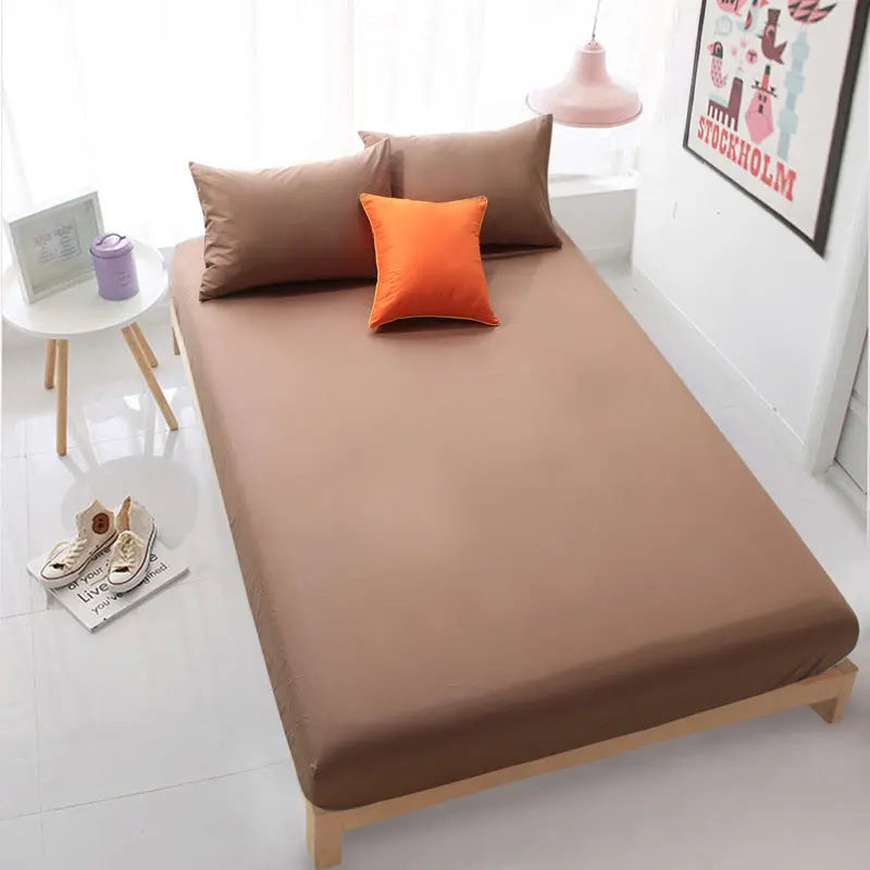 Housse De Matelas Coton Antidérapant SERENA Coffee-150