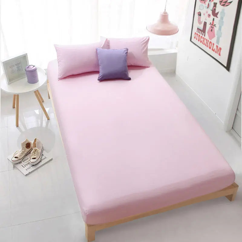 Housse De Matelas Coton Antidérapant SERENA Pink-180