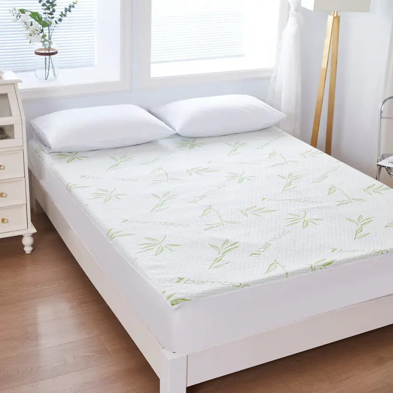 Housse De Matelas Imperméable Bambou JACQUA Bamboo Fiber Jacquard-90cmX200cmX30cm