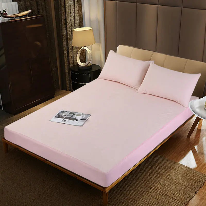 Housse De Matelas Polyester Coton BLISSY Pink-120x200+30cm
