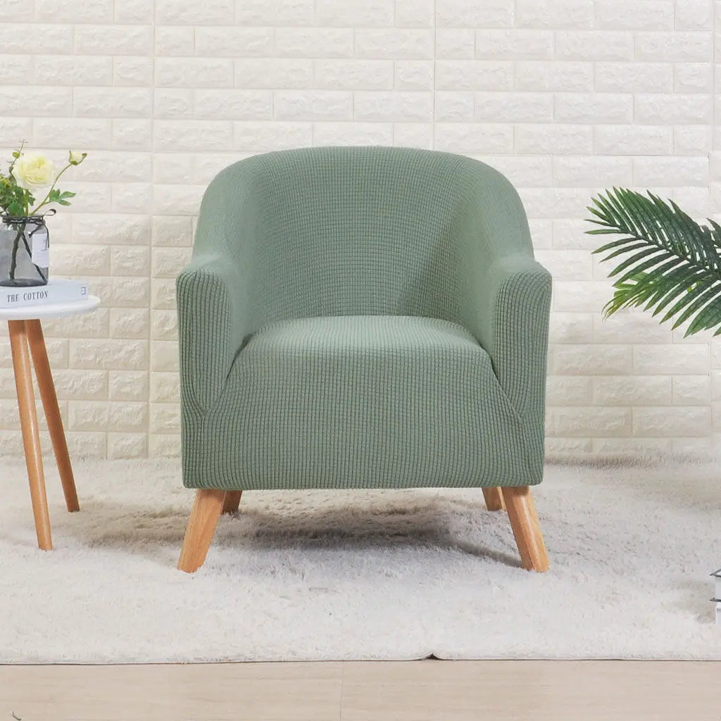 Housse Fauteuil Cabriolet Moderne SILINA Army Green Corn-Round Sofa Cover