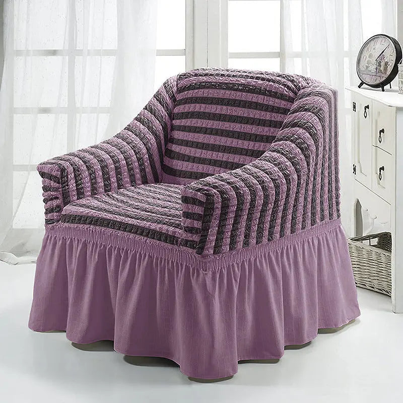 Housse Fauteuil Cabriolet Polyester ARVONA Twotone purple-Single S 90to140CM