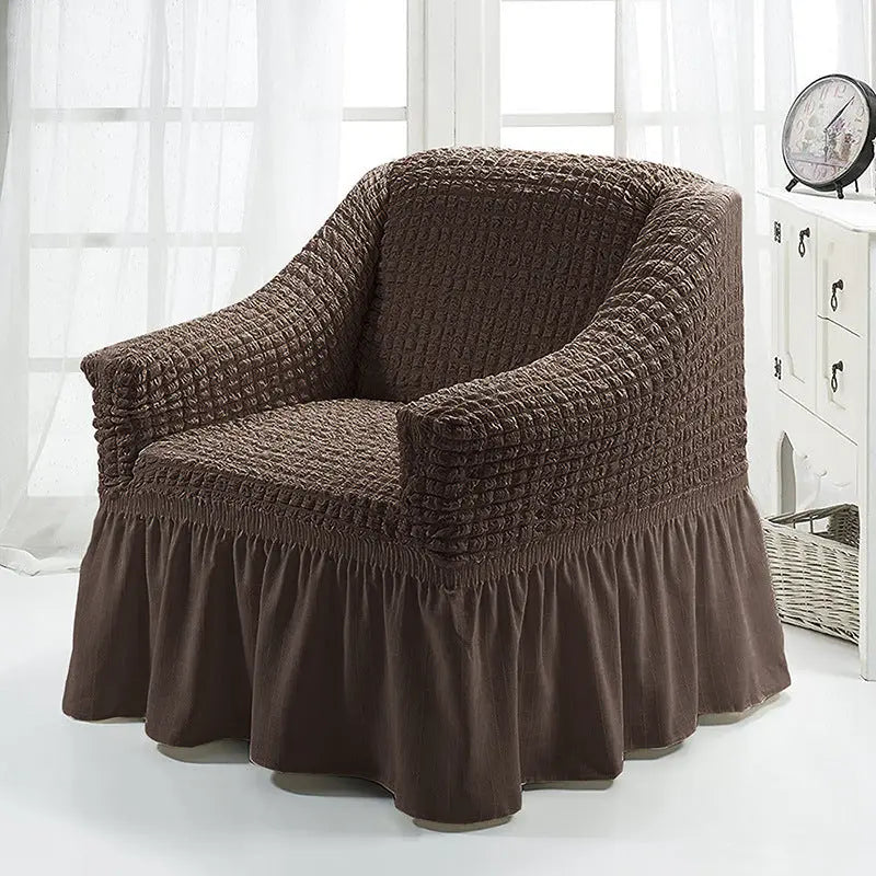 Housse Fauteuil Cabriolet Polyester CALIMA Monochrome espresso-Single S 90to140CM