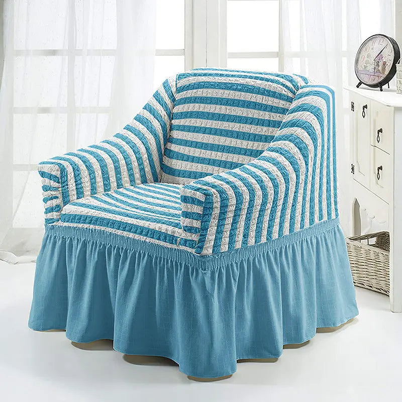 Housse Fauteuil Cabriolet Polyester CALIMA Twotone blue-Single S 90to140CM