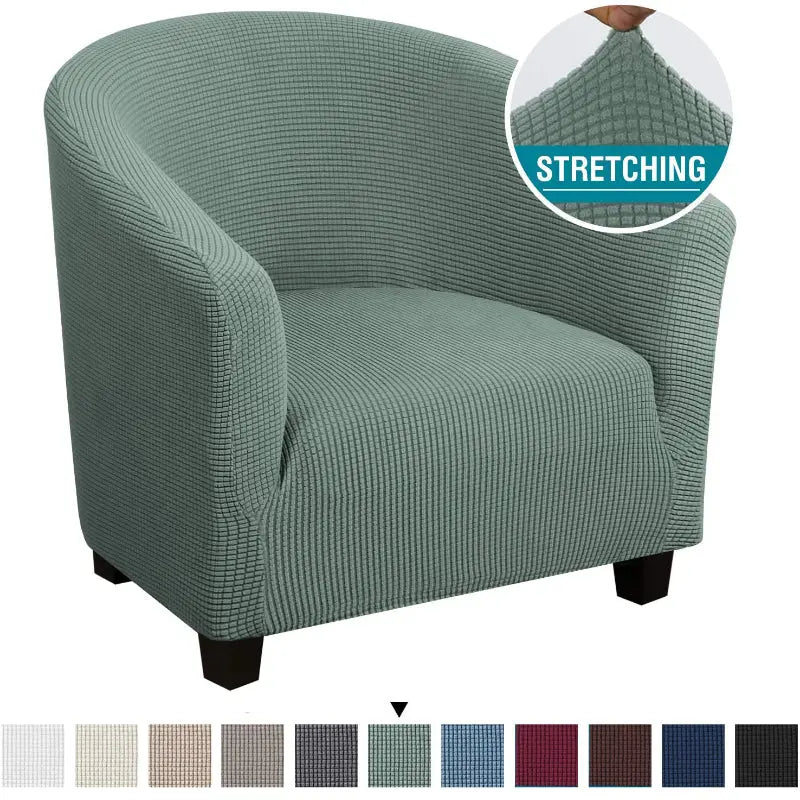 Housse Fauteuil Stretch PINELEX Light Green-Card seat sofa