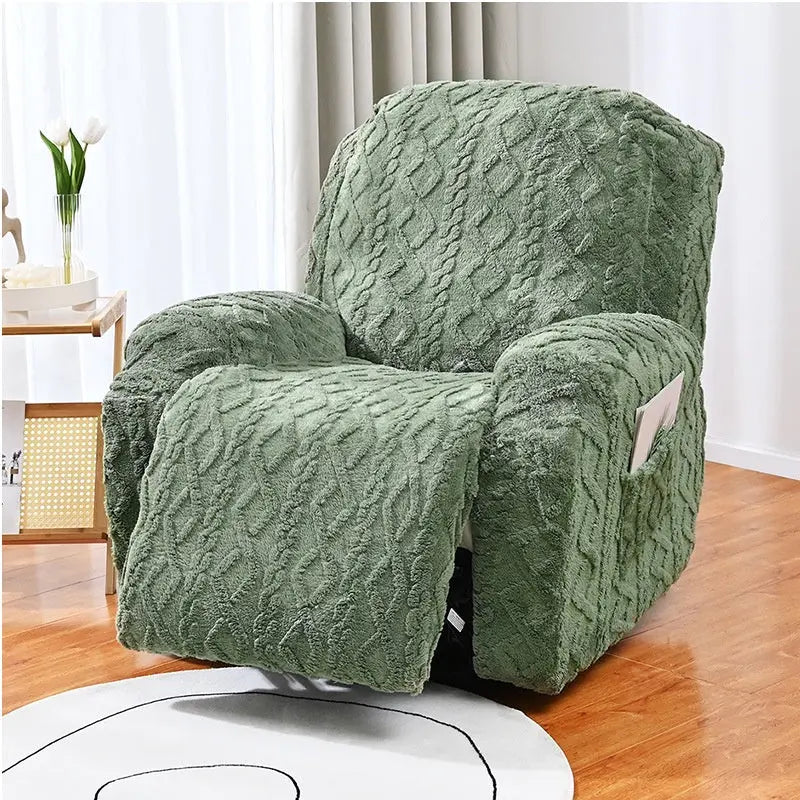 Housse Fauteuil Relax Moderne ALINE Army Green-Single 1 Set Common Style