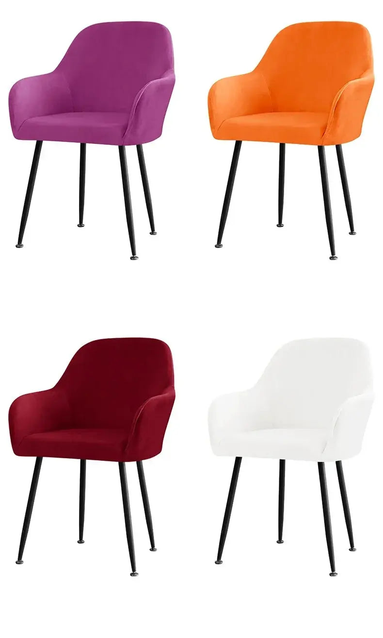 Housse Fauteuil Velours Scandinave PLENIO Housse de France