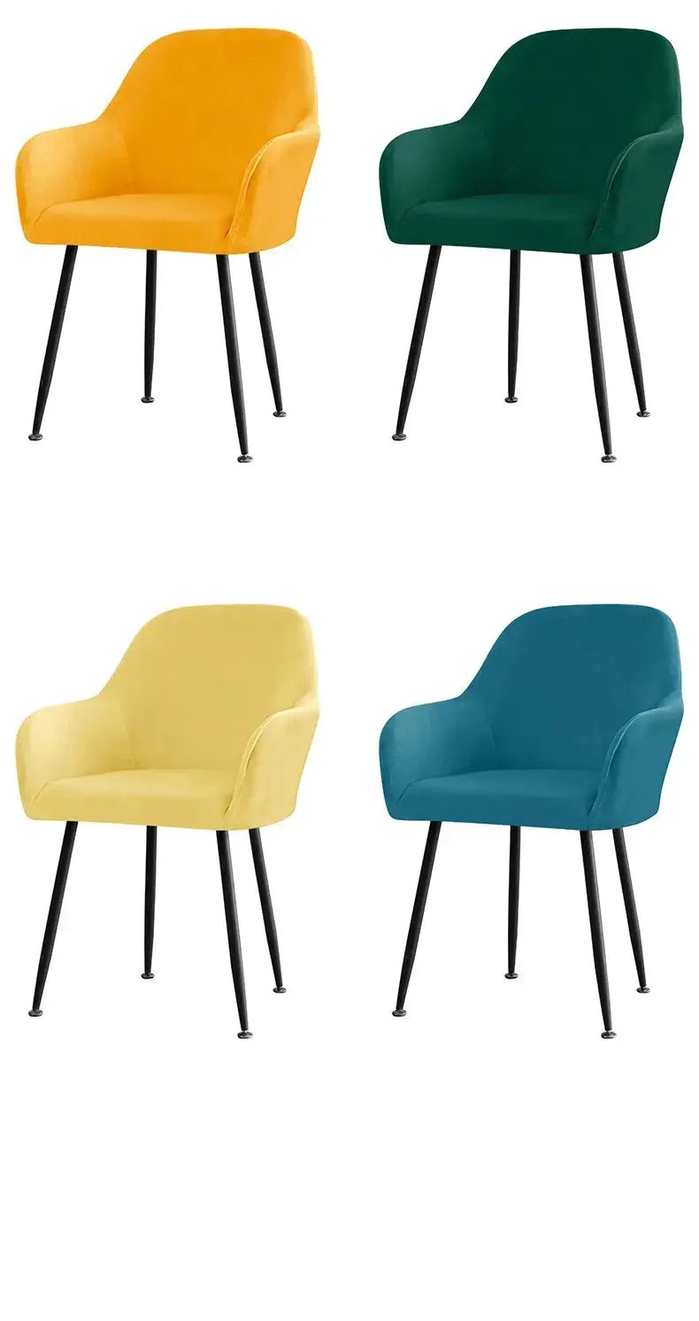 Housse Fauteuil Velours Scandinave PLENIO Housse de France