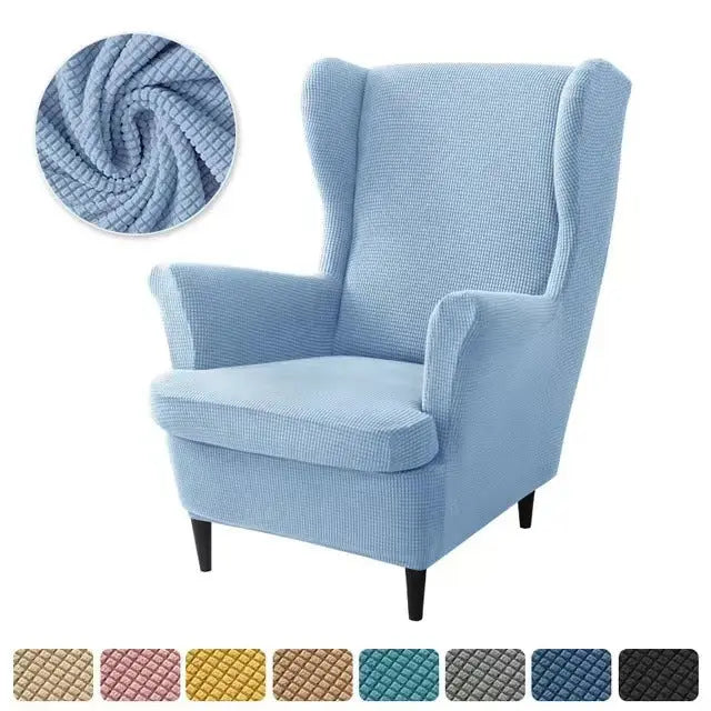 Housse Fauteuil Élastique TIGO Sky Blue-2PCS SET