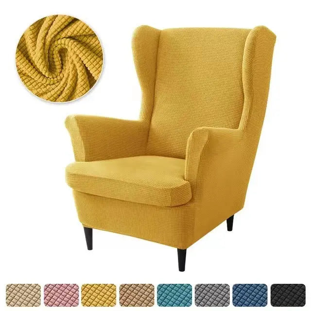 Housse Fauteuil Élastique TIGO Turmeric-2PCS SET