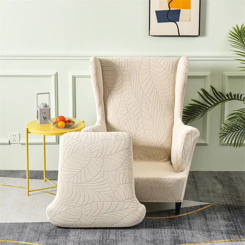 Housse Fauteuil Jacquard LUMENA Beige-Tiger Chair Cover