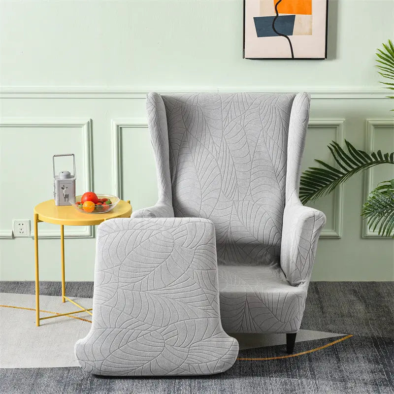 Housse Fauteuil Jacquard LUMENA Light Gray-Tiger Chair Cover